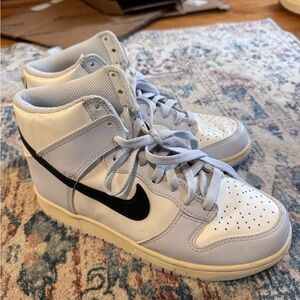 Nike White and light purple dunks